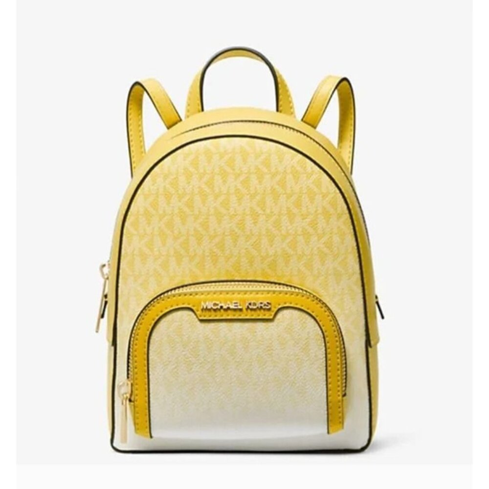 Michael Kors backpack jaycee extra-small ombré logo convertible Golden Yellow
